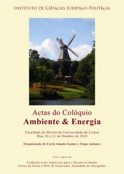 capa do e-book Actas do Colóquio Ambiente & Energia